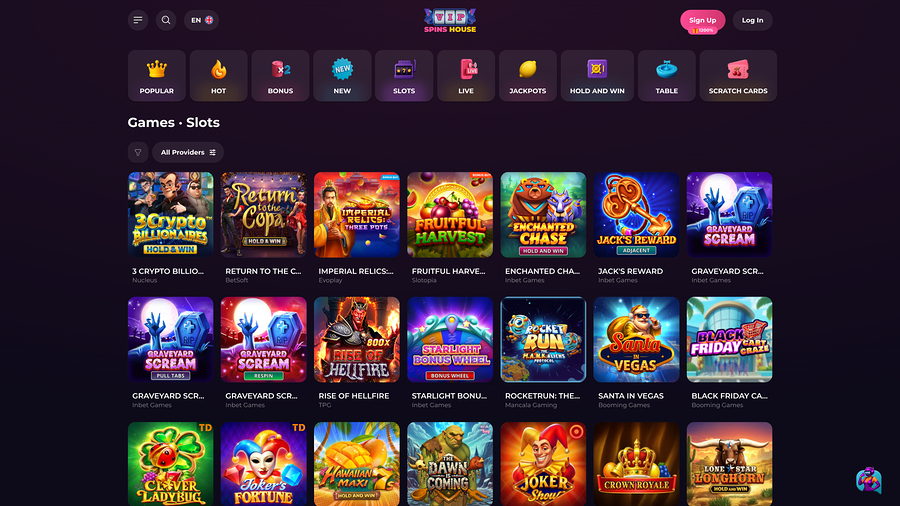 Spins House Casino Games