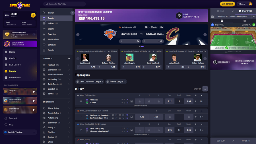 SpinTime Desktop Sports