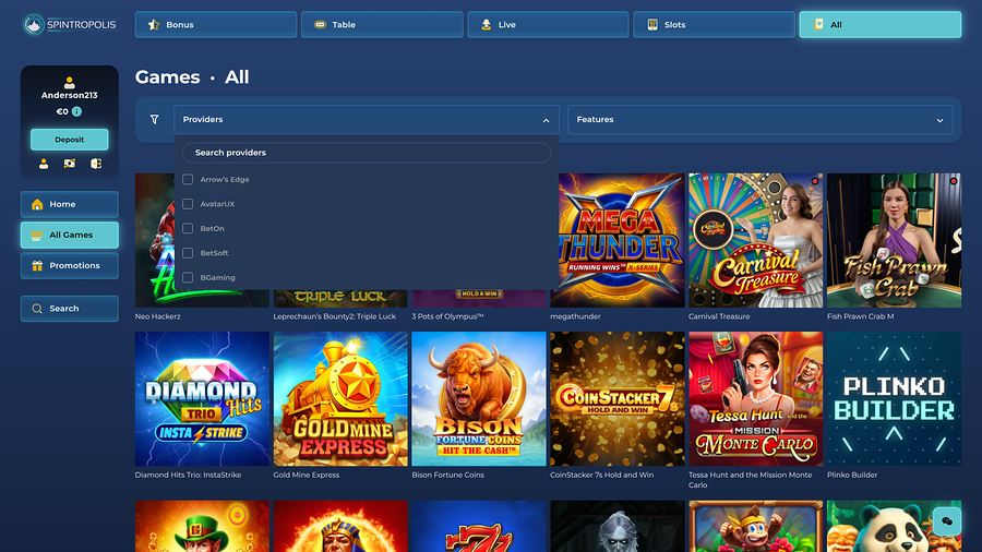 Spintropolis Casino Desktop Game Developers