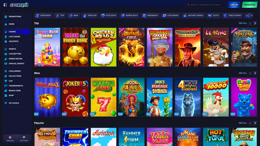 Sportaza Casino Desktop Games