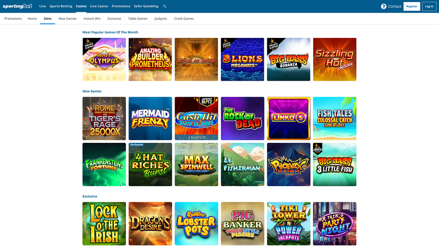 Sportingbet Casino Desktop Games