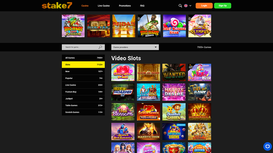 Juegos de escritorio de Stake7 Casino