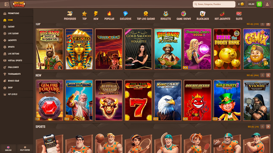 Stone Vegas Casino Desktop Games