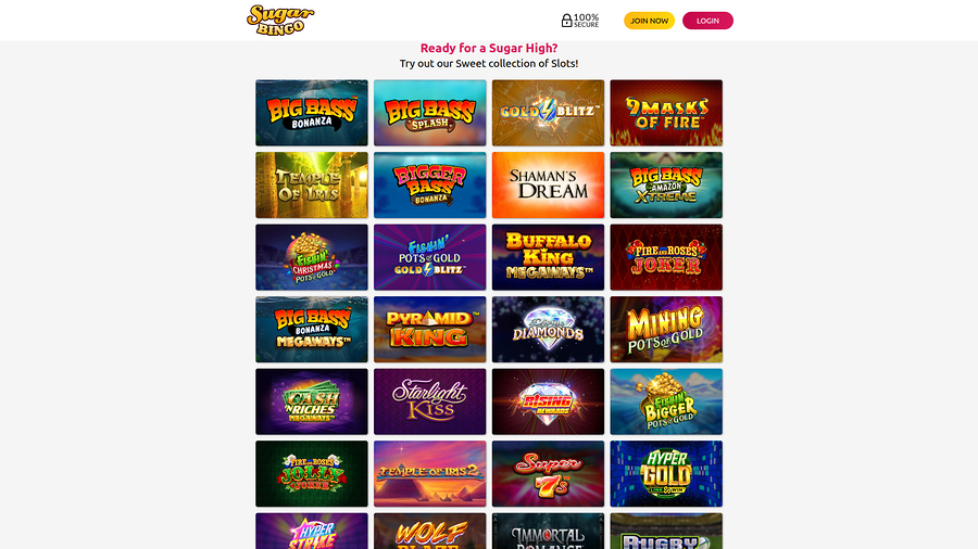 Sugar Bingo Casino Desktop Games