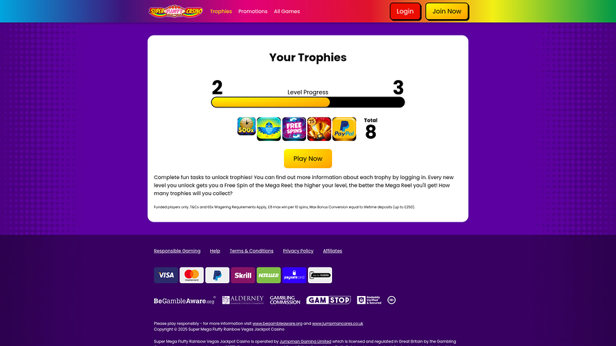 Super Fluffy Casino Desktop Trophies