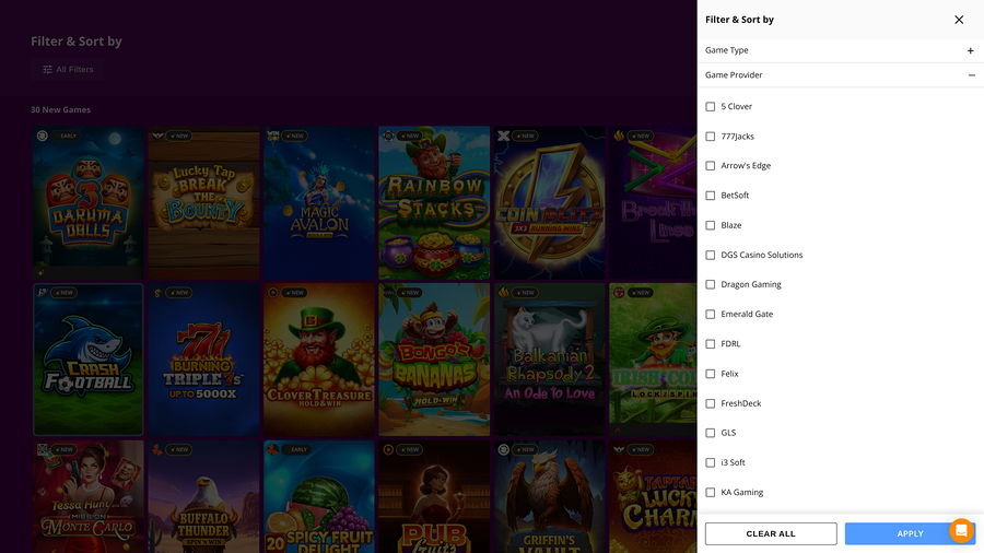 Super Slots Casino Desktop Game Developers