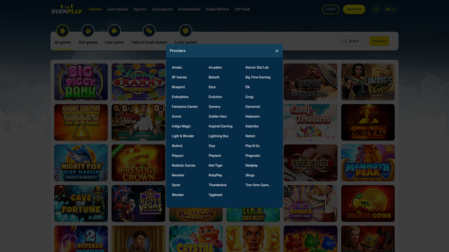 SvenPlay Casino Desktop Game Developers
