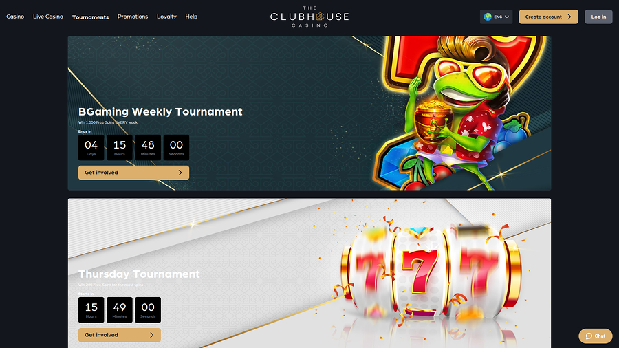 The Club House Casino Desktop Tournaments
