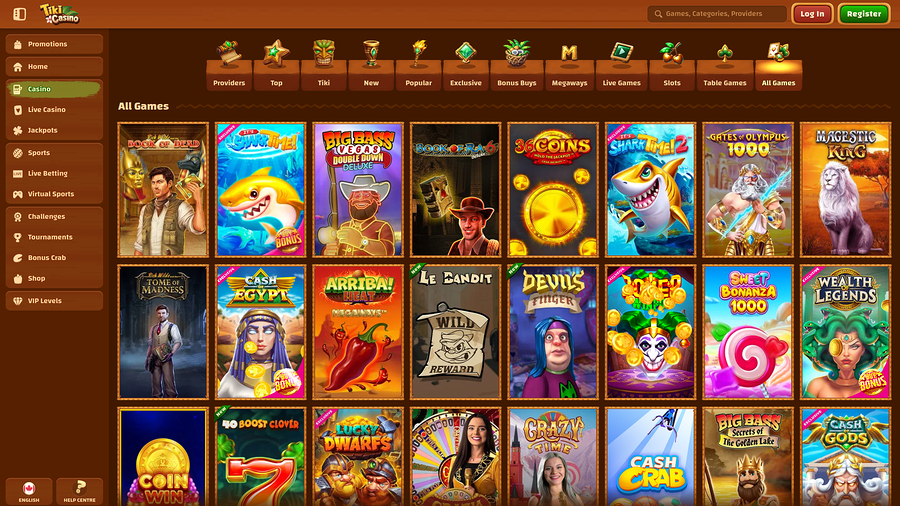 Tiki Casino Desktop Games
