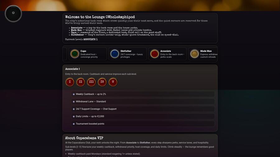 TonySpins Casino VIP Program