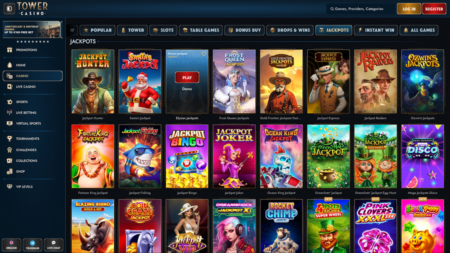Tower Casino Desktop Jackpot