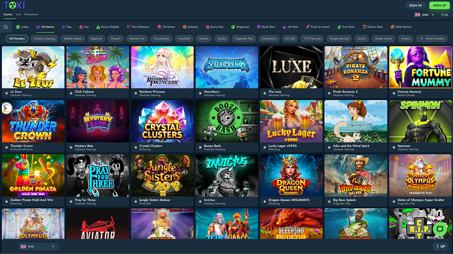 Toxi Casino Desktop Games