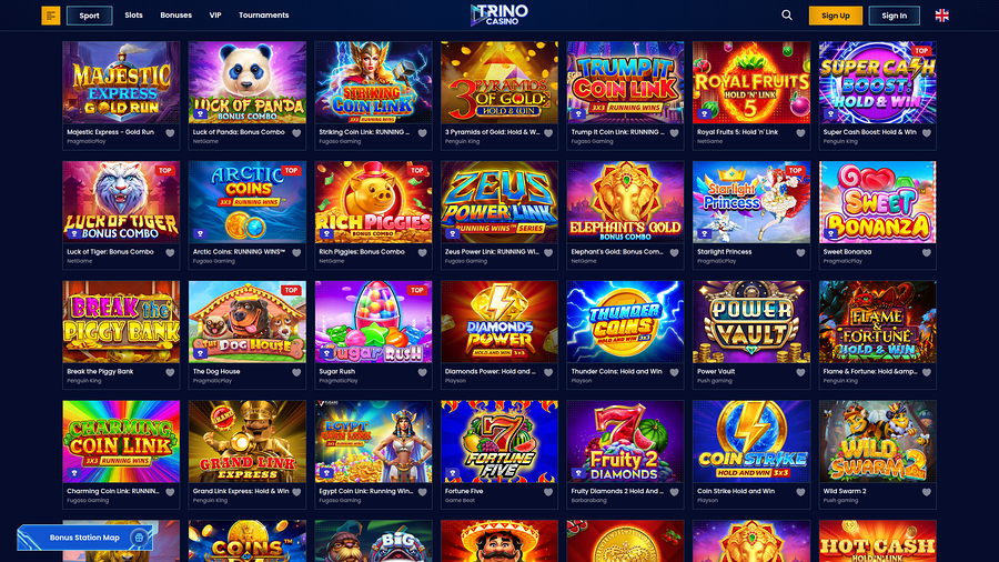 Trino Casino Desktop Jackpot
