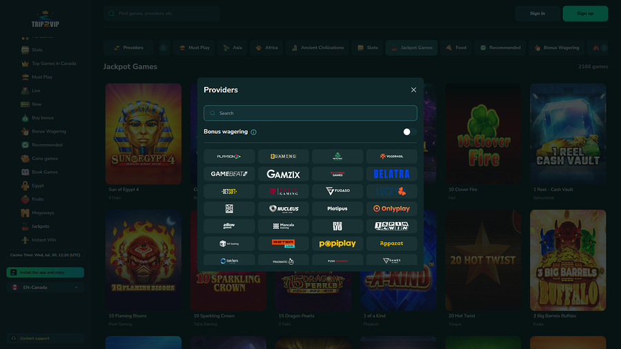 Trip2Vip Casino Desktop Game Developers