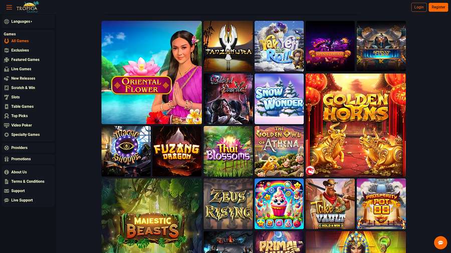 Tropica Casino Desktop Games