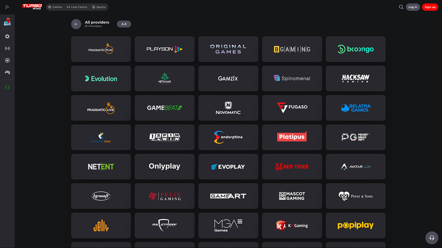 TurboWinz Casino Desktop Game Developers