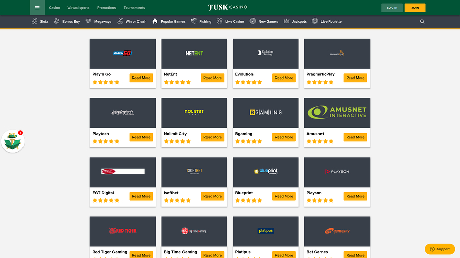 TuskCasino Desktop Game Developers