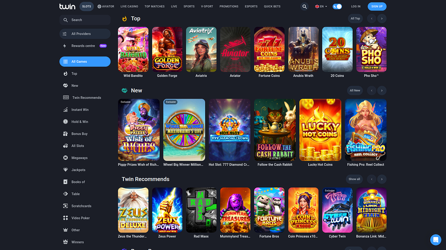 Twin Casino Desktop Games