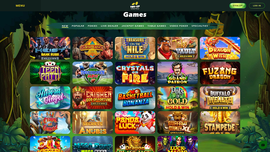 Two Up Casino Desktop Games