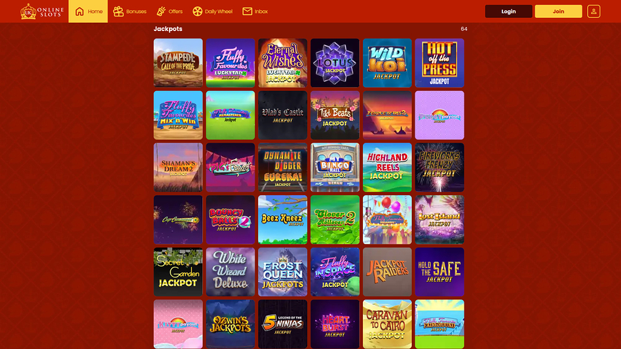 UK Online Slots Desktop Jackpot