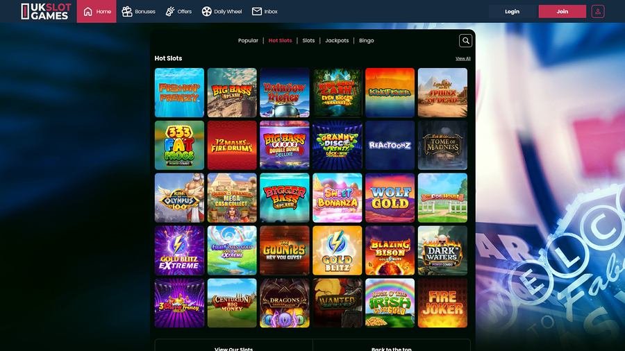 UK Slot Games Desktop Games