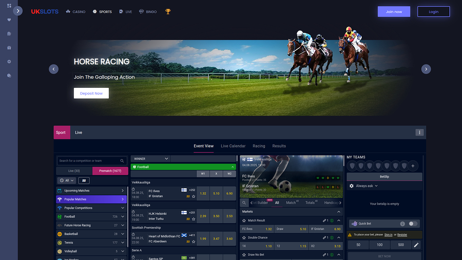 UK Slots Casino Desktop Sports