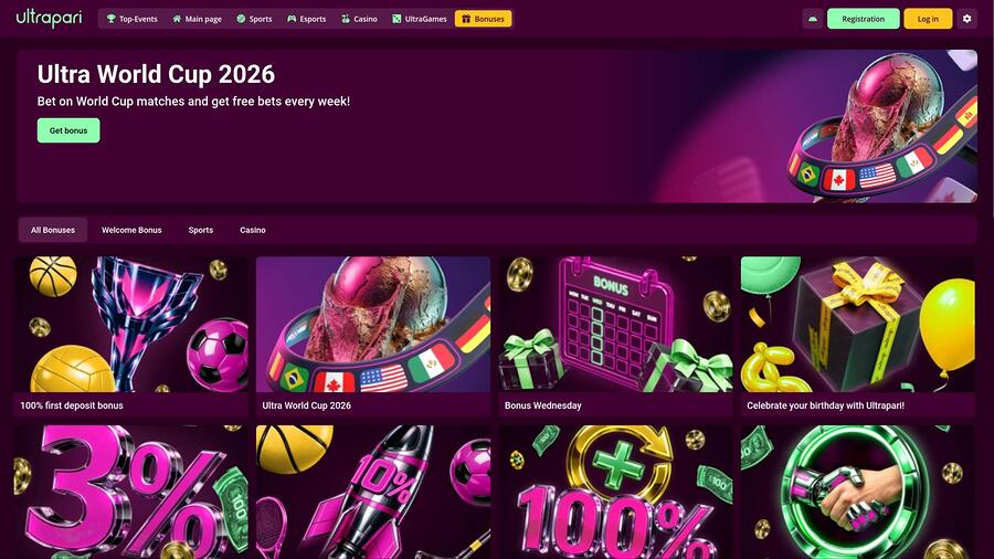 Página de promociones del casino Ultrapari