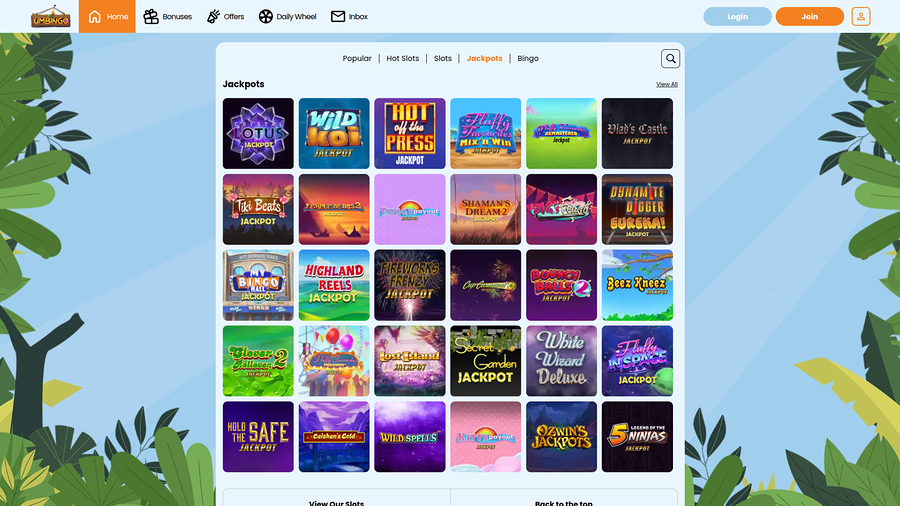 Umbingo Desktop Jackpot