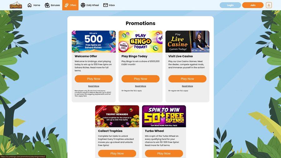 Umbingo Desktop Promotions