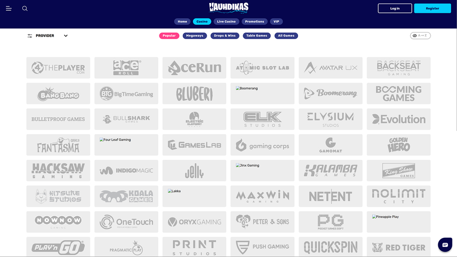 Vauhdikas Casino Desktop Game Developers