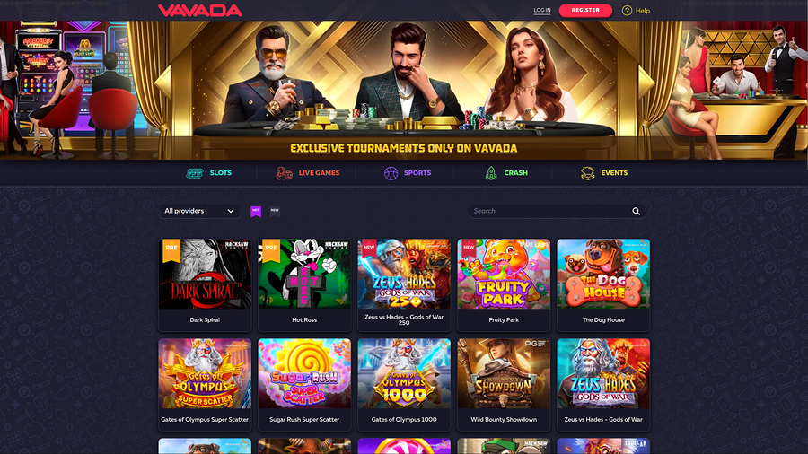 Vavada Casino Desktop Homepage