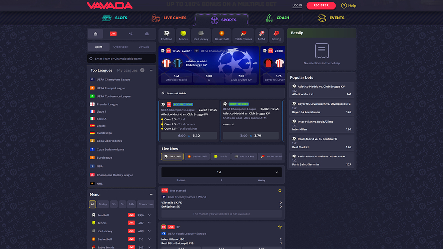 Vavada Casino Desktop Sports