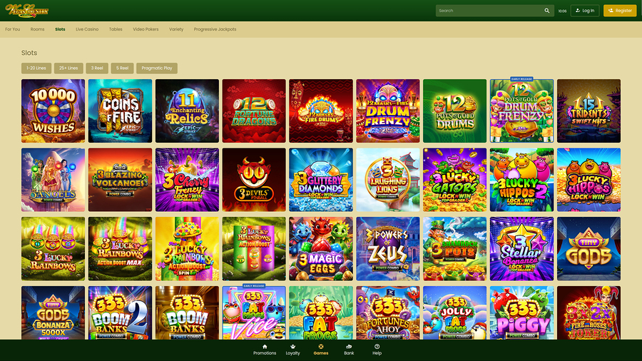 Vegas Country Casino Desktop Games