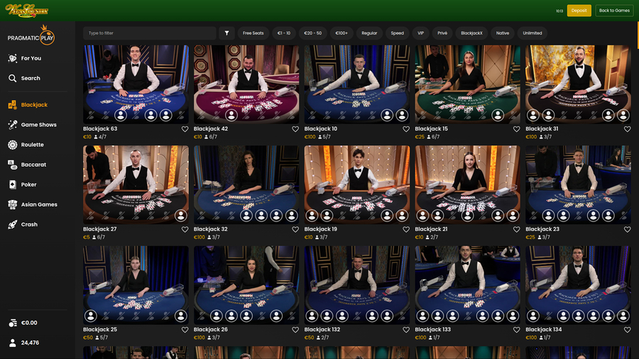 Vegas Country Casino Desktop Live Dealer