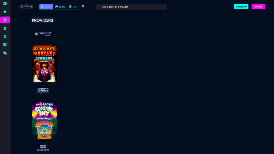 Vegas Mobile Casino Desktop Game Developers