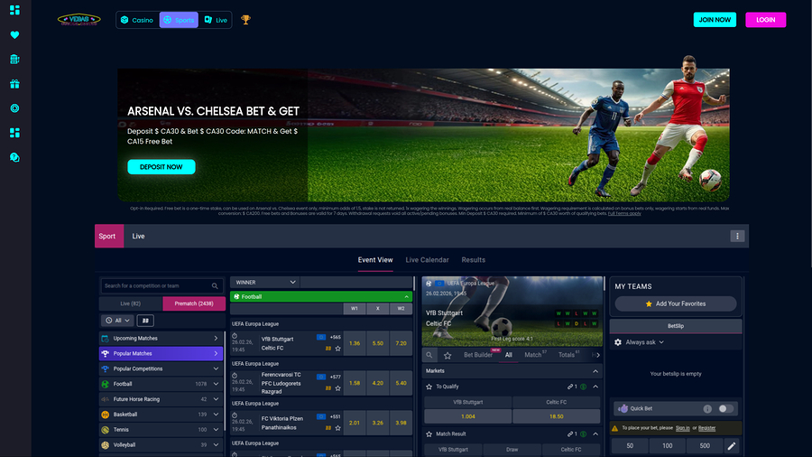 Vegas Mobile Casino Desktop Sports