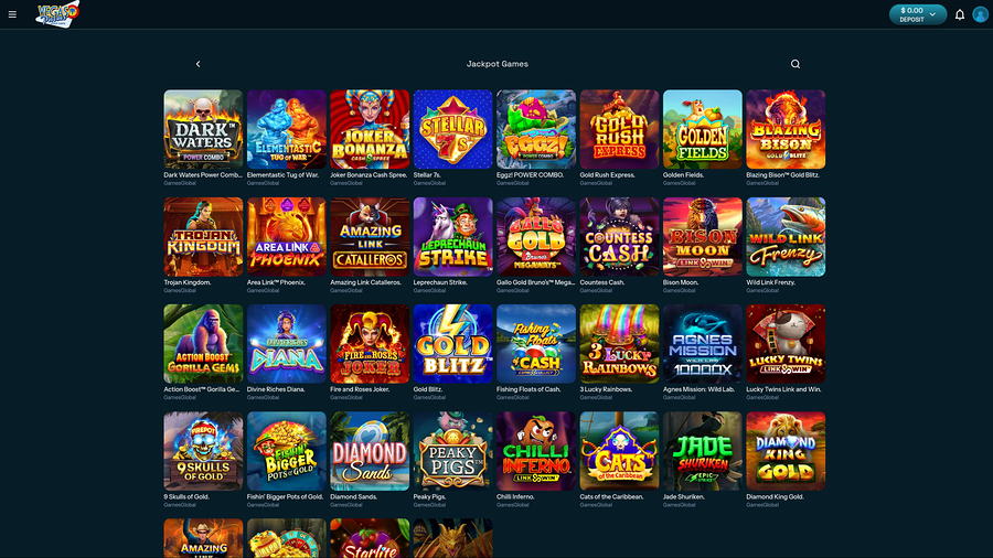 Vegas Palms Casino Desktop Jackpot