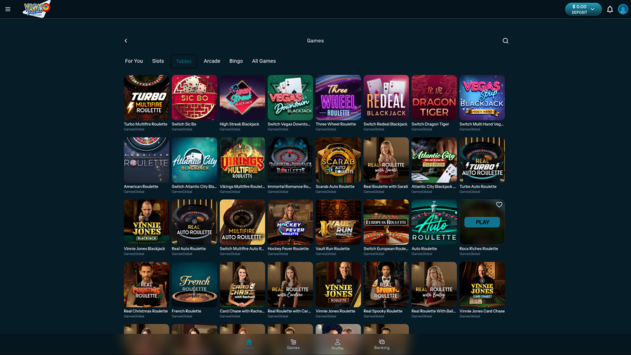 Vegas Palms Casino Desktop Live Dealer