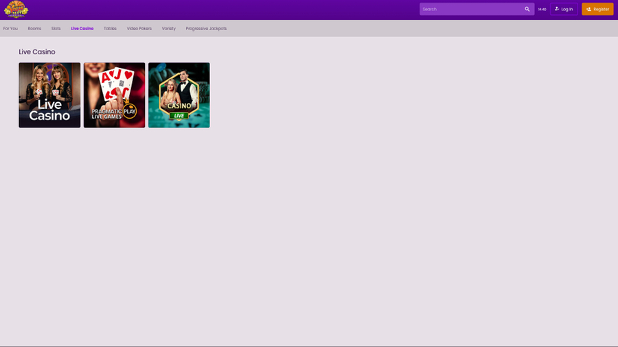 Vegas Slot Casino Desktop Live Dealer