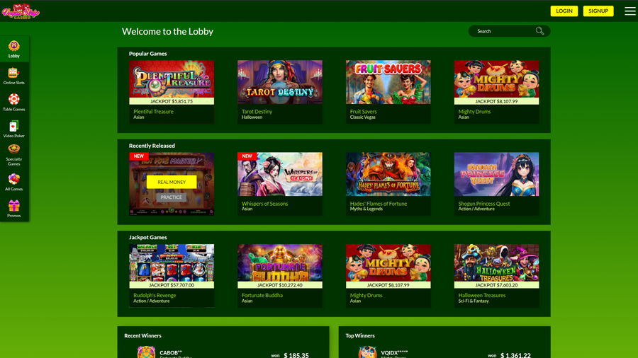 Vegas Strip Casino Desktop Homepage