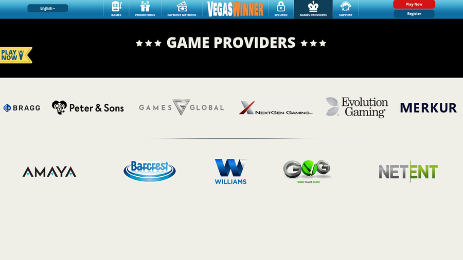 Vegas Winner Casino Desktop Game Developers
