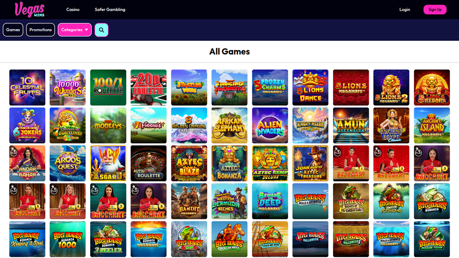 Vegas Wins Casino Desktop Games