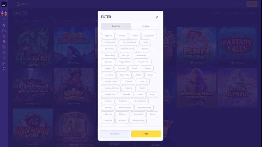 VibroBet Casino Game Developers