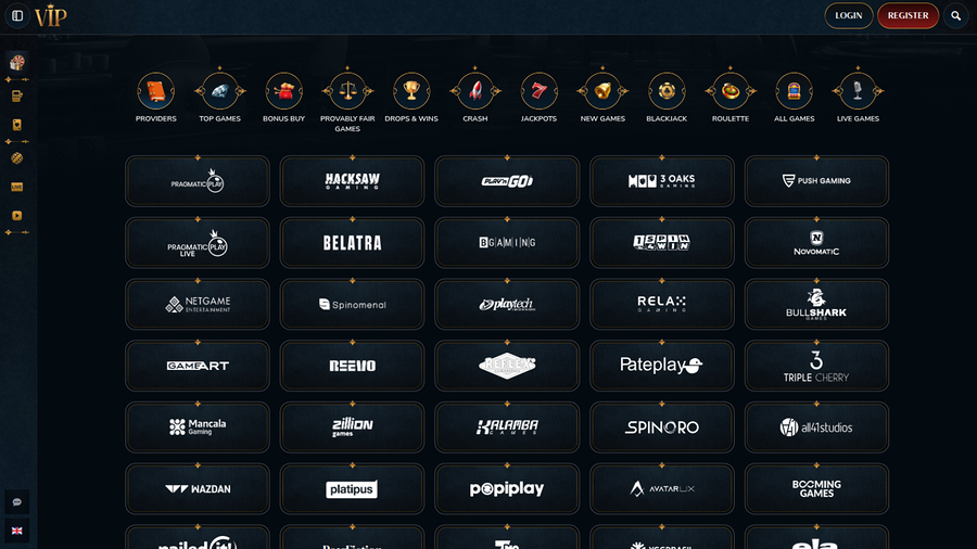 VIP Casino Desktop Game Developers