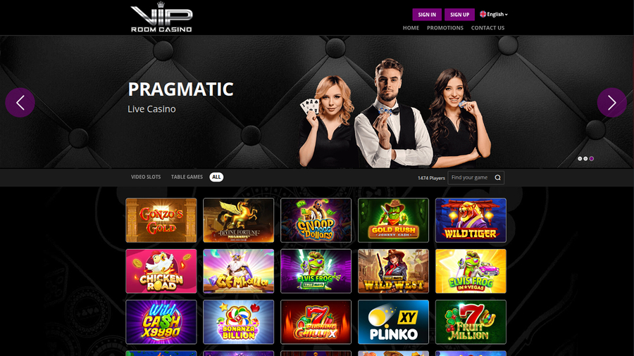 VIP Room Casino Desktop Games