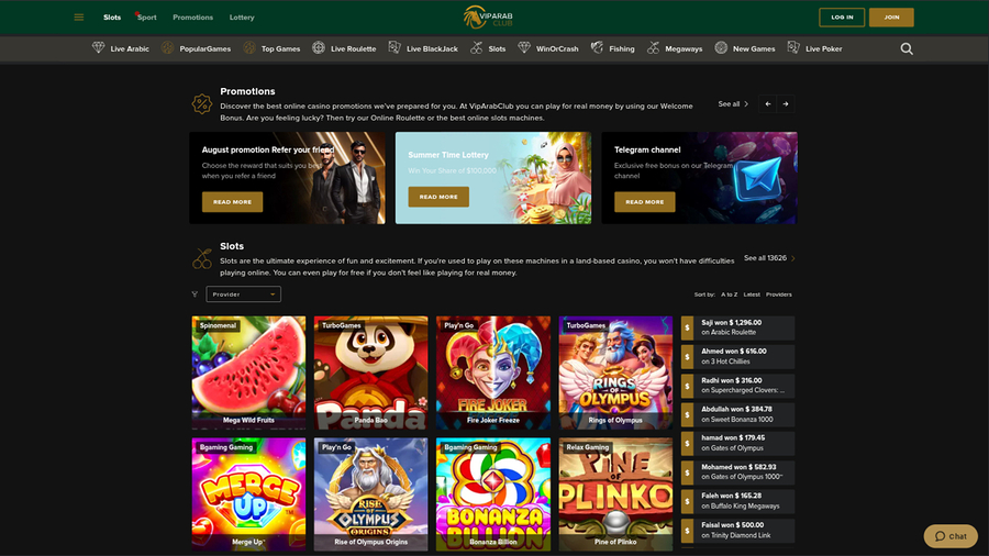 VipArabClub Casino Desktop Games