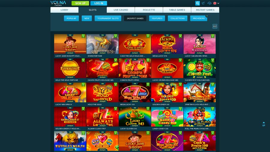 Volna Casino Desktop Jackpot