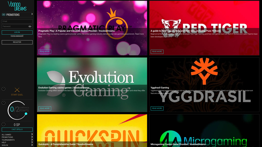 VoodooDreams Casino Desktop Game Developers