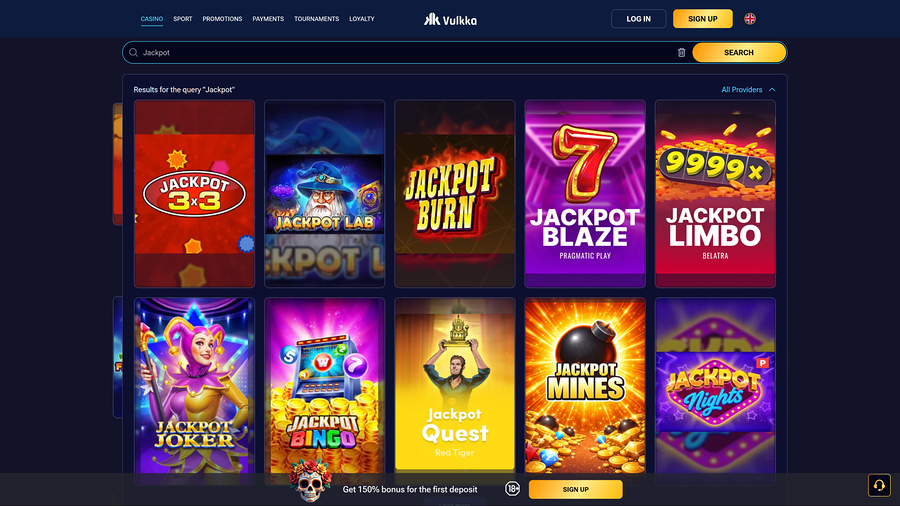 Casino Vulkka: Jackpot de escritorio