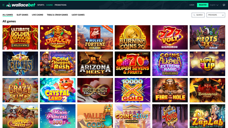 Wallacebet Casino Desktop Games